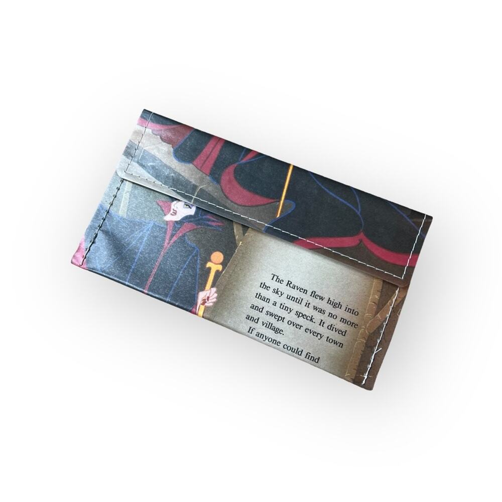 Handmade sleeping beauty maleficent receipt/storage pouch